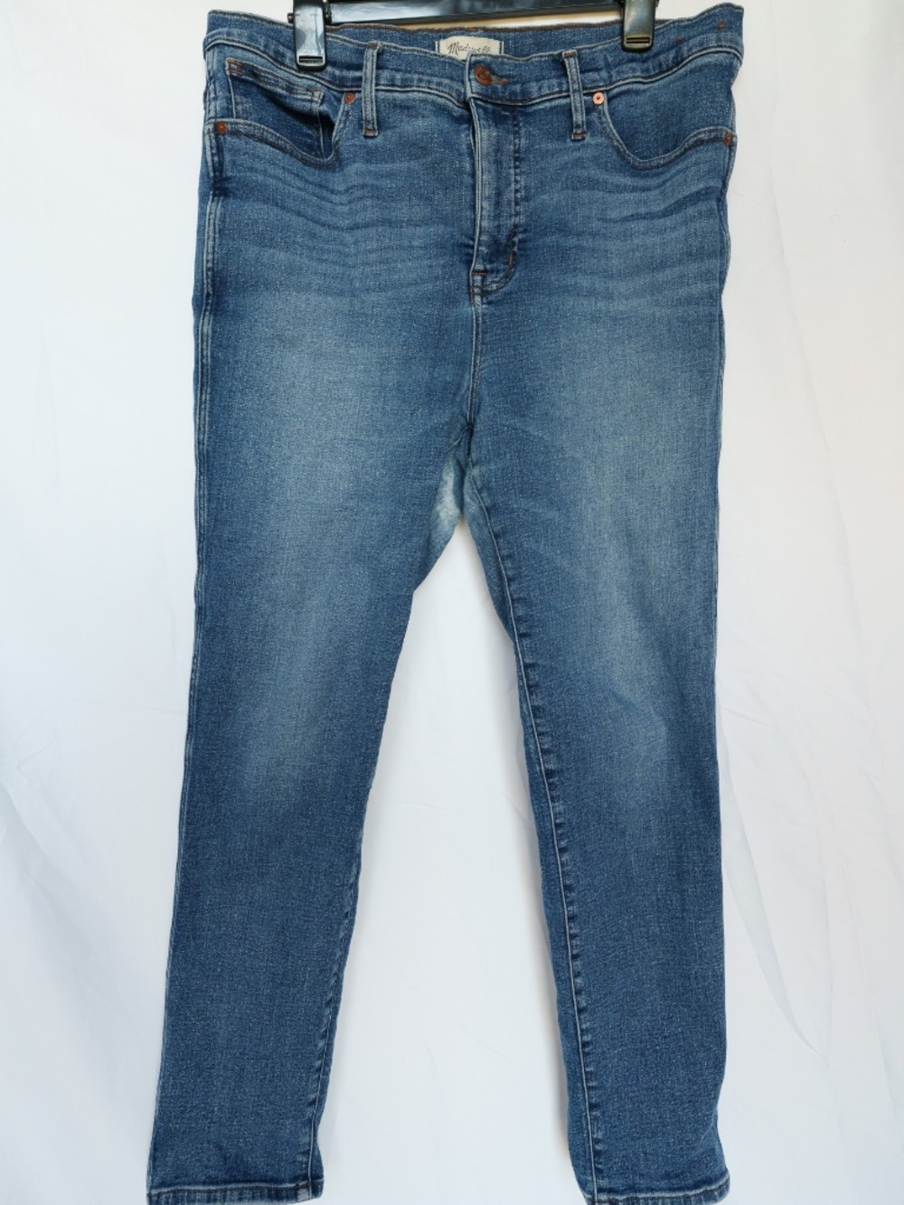 Madewell Stovepipe Jeans | High Rise Straight Leg Denim | Vintage Wash | Size 32